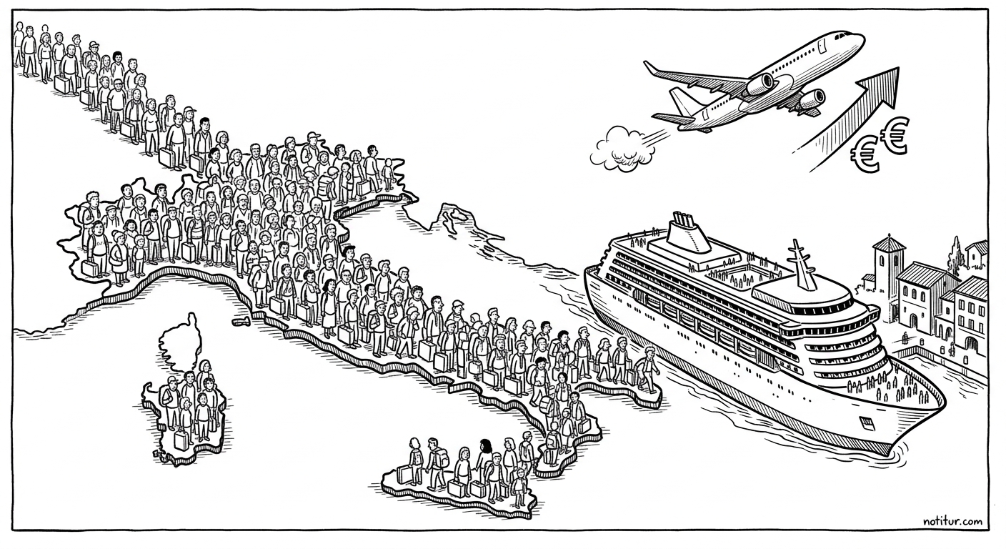 Italy booms, SAF costs rise, and Mediterranean cruises grow 50%